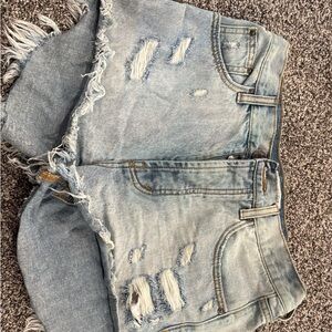 One Teaspoon Blue Denim Shorts
